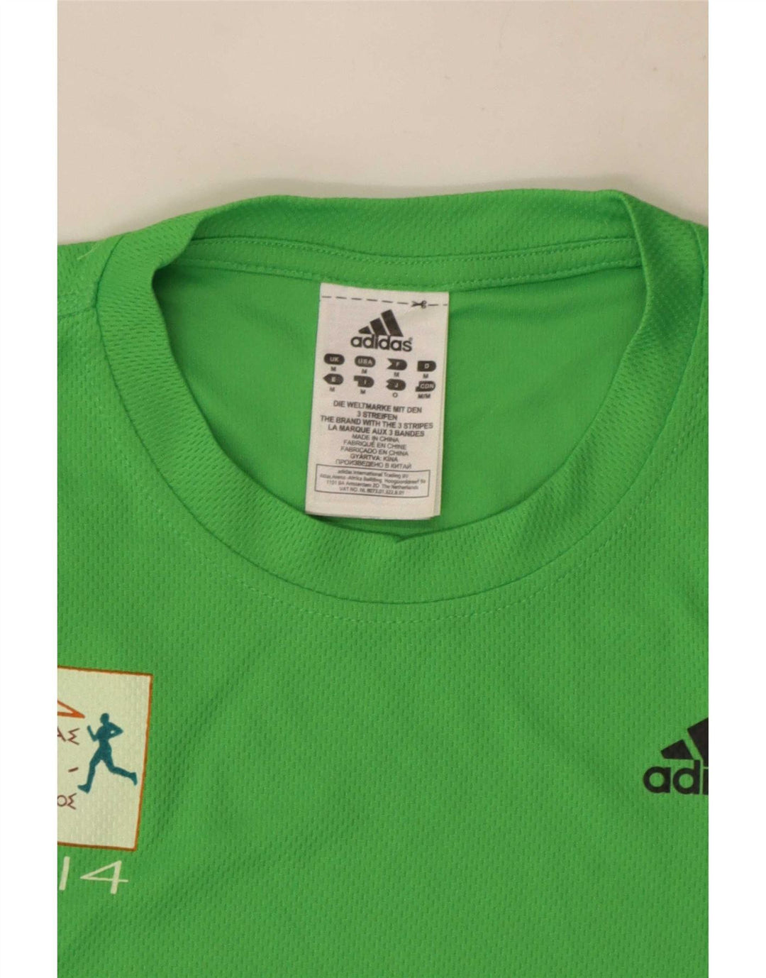 Adidas Мужская футболка с рисунком Aohna Верх среднего зеленого цвета из полиэстера