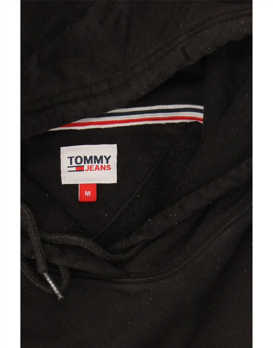 TOMMY HILFIGER Женский джемпер с капюшоном UK 14 Средний Черный
