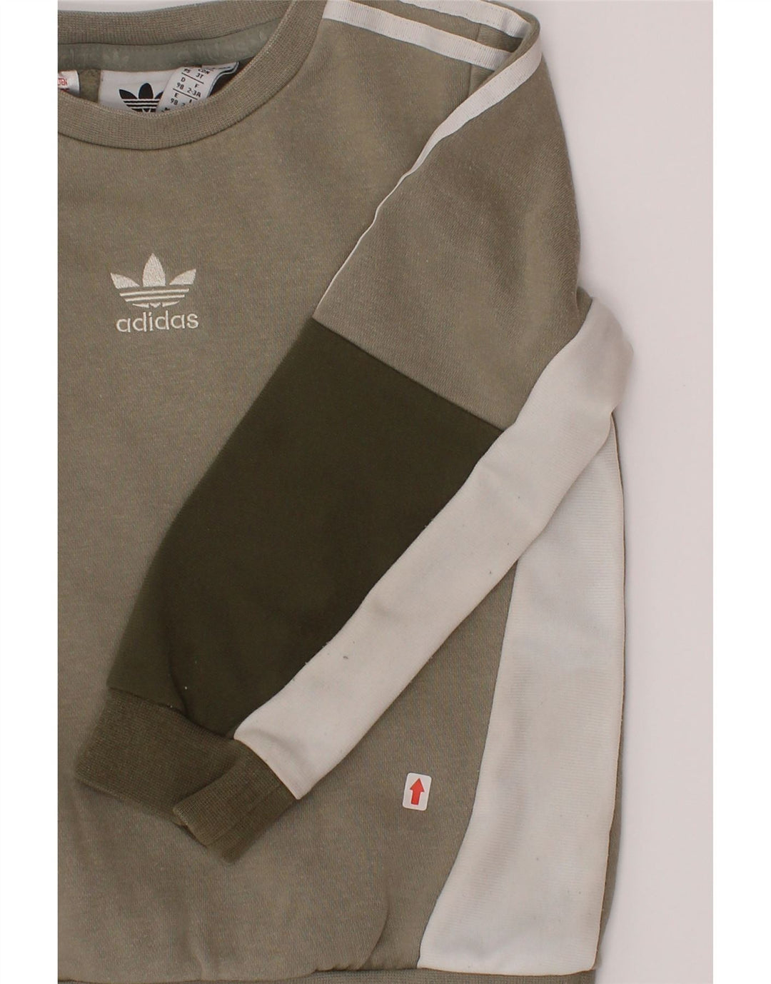 Свитшот Adidas для мальчиков 2-3 года, серый с цветными блоками