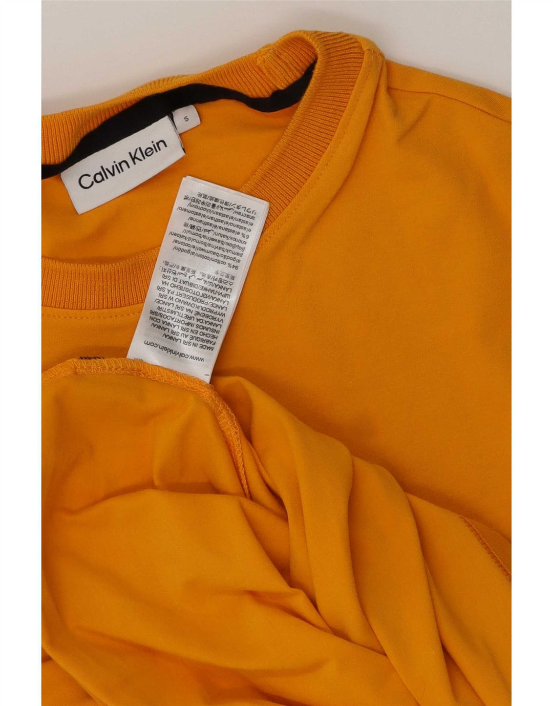 Мужская футболка Calvin Klein, маленький оранжевый хлопок
