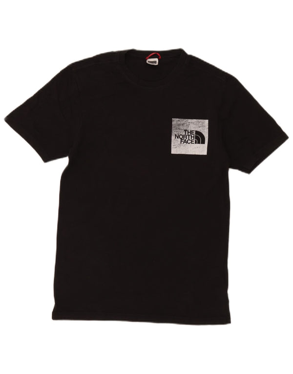 Мужская футболка с рисунком The North Face, топ XS, черный хлопок