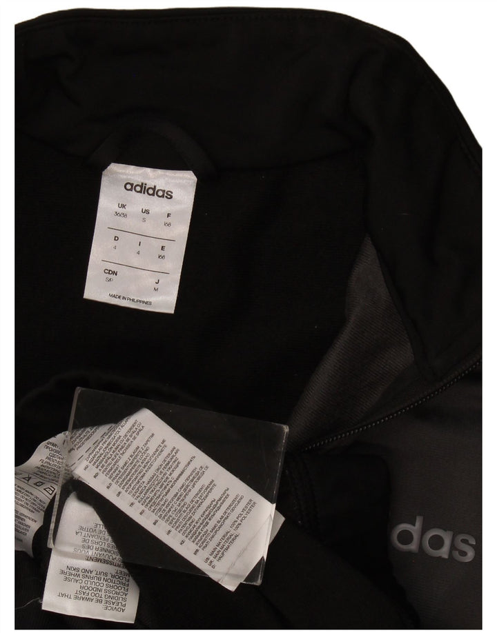 Мужская спортивная куртка Adidas UK 36/38, маленький черный полиэстер с цветными блоками