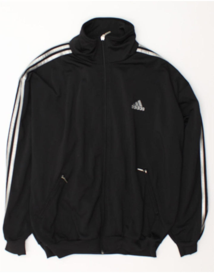 Мужская спортивная куртка Adidas UK 40/42, большой черный полиэстер