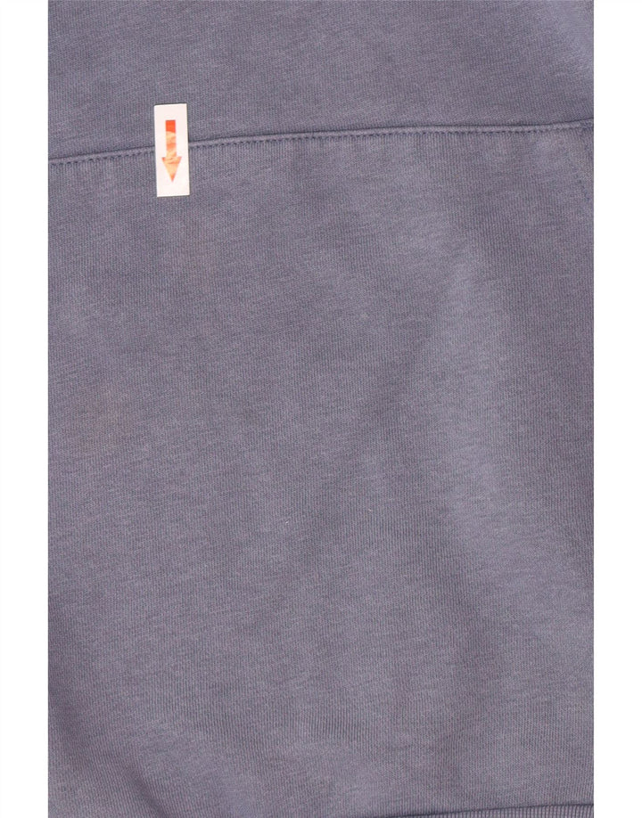 Джемпер с капюшоном Adidas для мальчиков 15-16 лет, синий хлопок