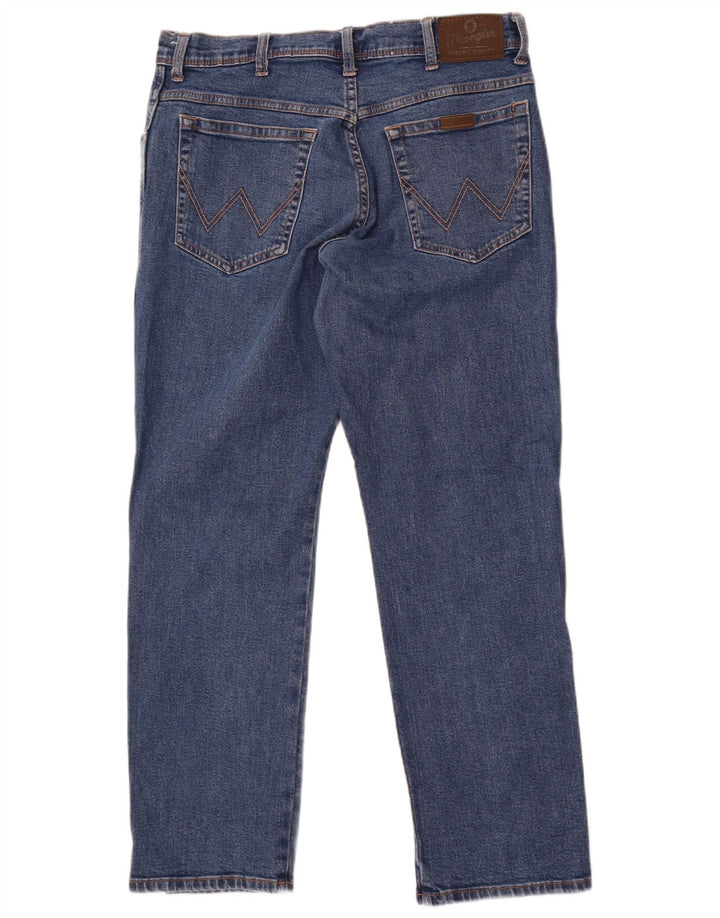 Мужские обычные прямые джинсы Wrangler W36 L30, синие, хлопок