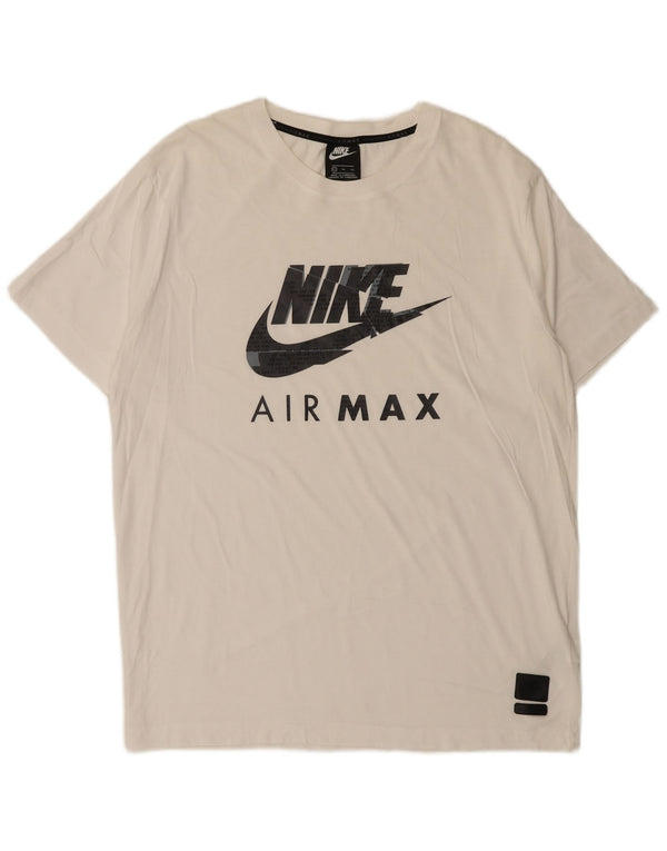 Мужская футболка с рисунком Nike Top XL, белый хлопок