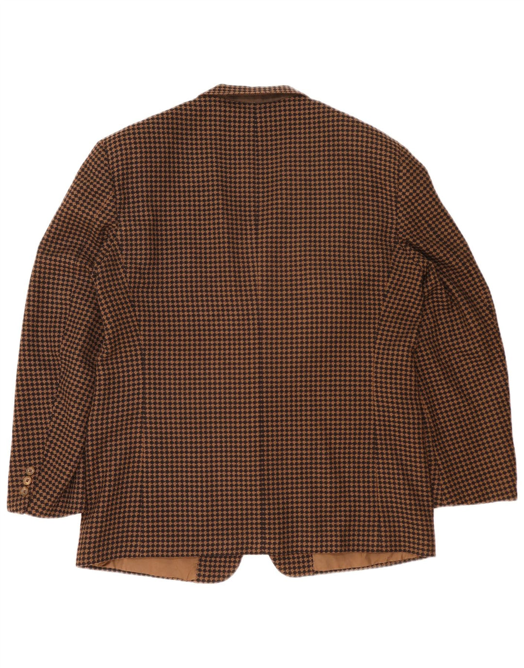 Corneliani Мужской пиджак на 2 пуговицах IT 56 3XL Коричневый с узором "гусиные лапки"