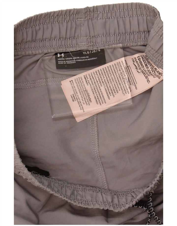 UNDER ARMOUR Boys Sport Shorts 14-15 Years Large Grey Polyester