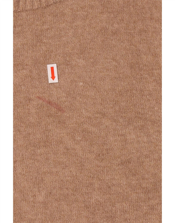 Женский джемпер с круглым вырезом J. CREW, Великобритания 14, средний коричневый нейлон