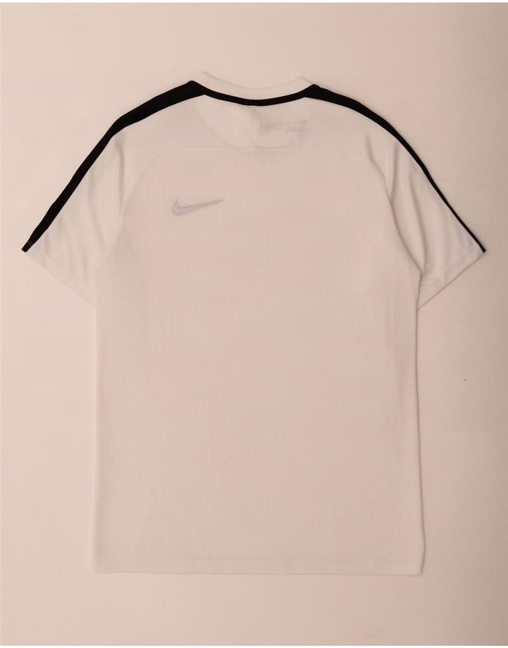 Мужская футболка Nike Dri Fit, средний белый цвет, цветной блок