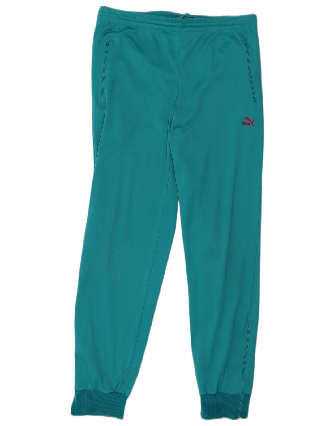 PUMA Womens Tracksuit Trousers Joggers UK 16 Large Blue Polyester