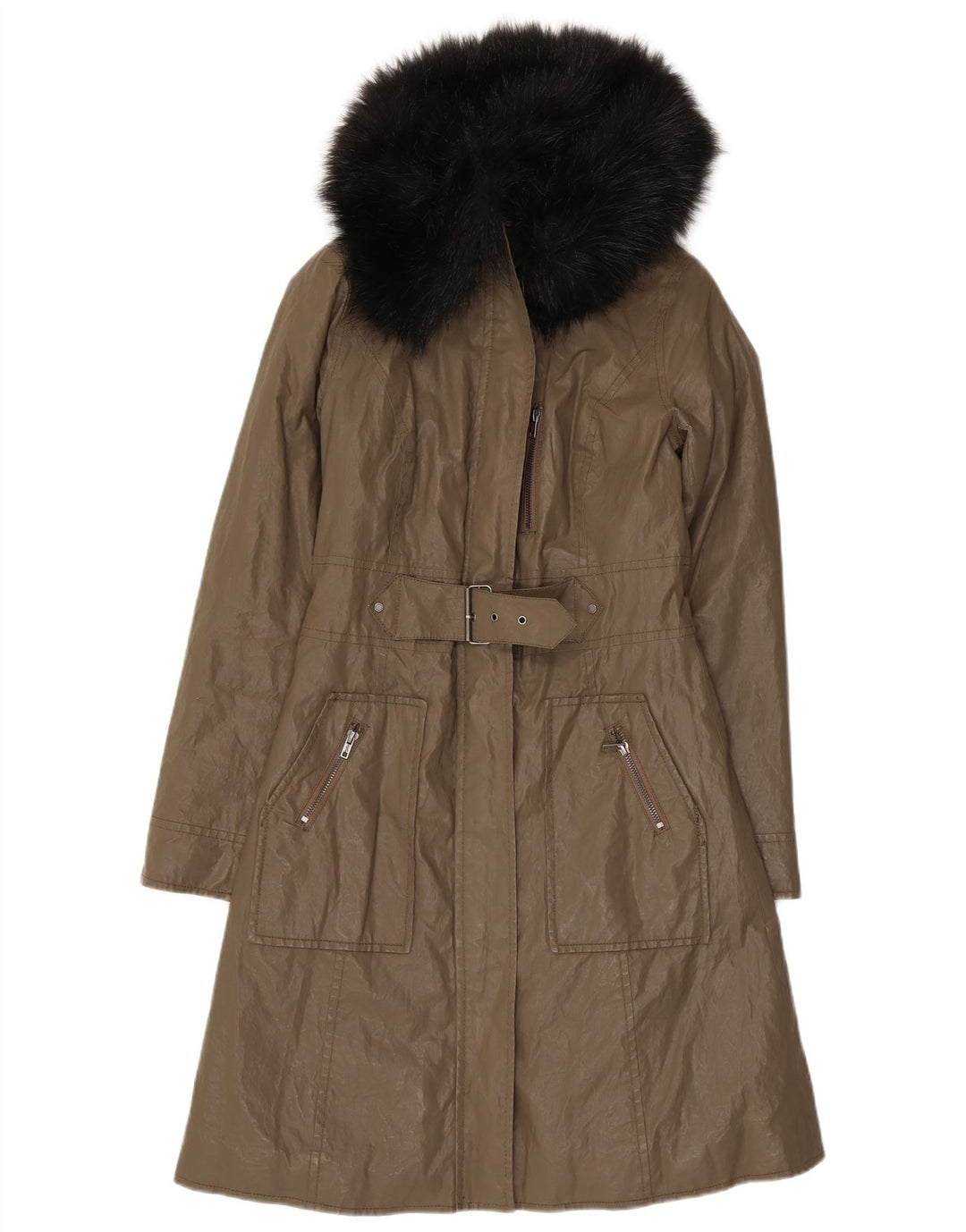 Женское пальто Dkny UK 6 XS Хаки Ramie