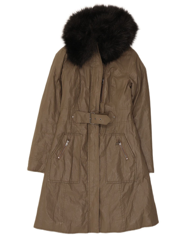 Женское пальто Dkny UK 6 XS Хаки Ramie