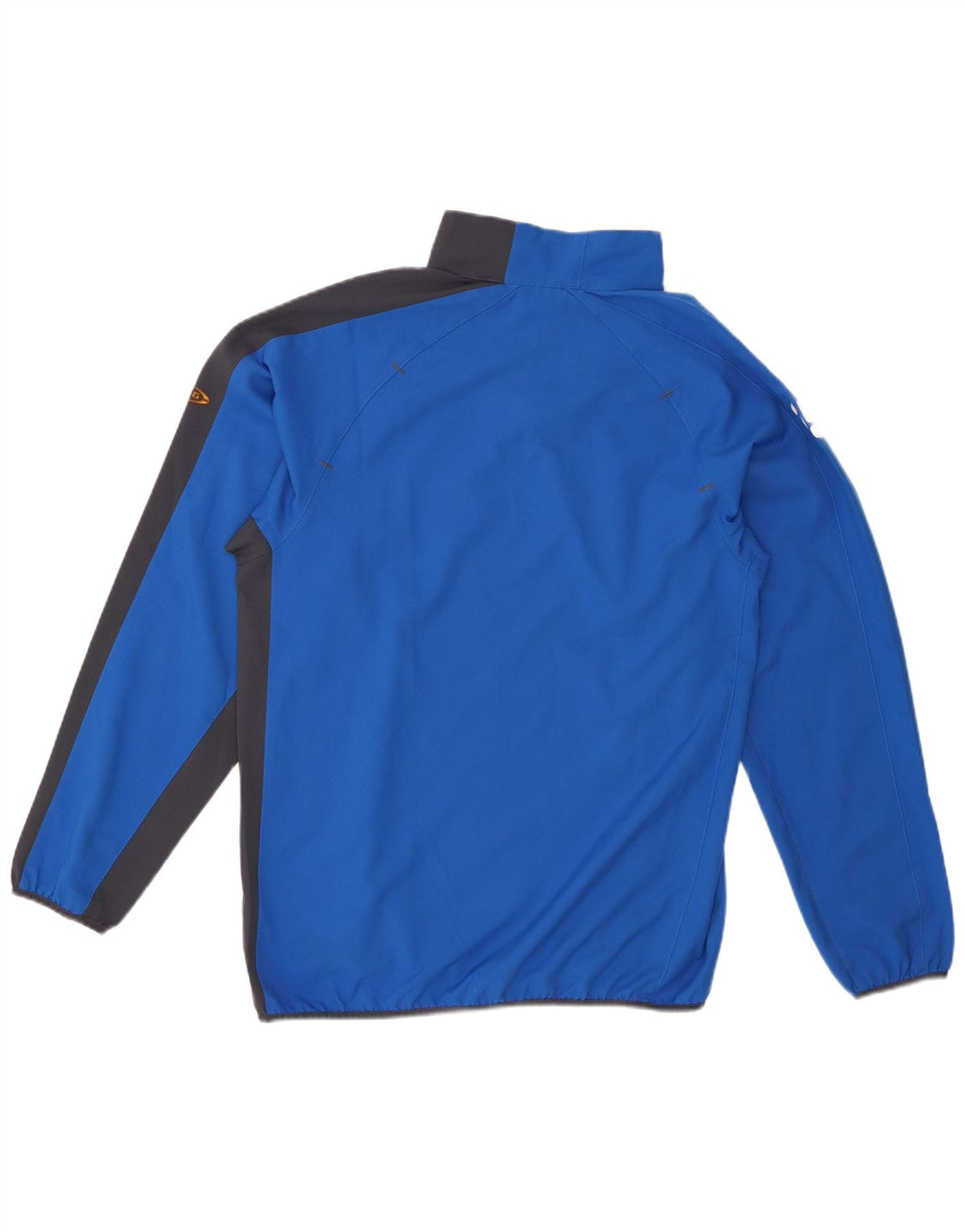 Мужской пуловер на молнии с рисунком PUMA, спортивный костюм, маленький синий, с цветными блоками