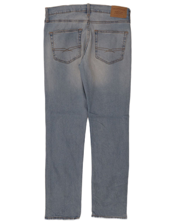 Женские фирменные узкие джинсы Levi's W31 L30, синий хлопок