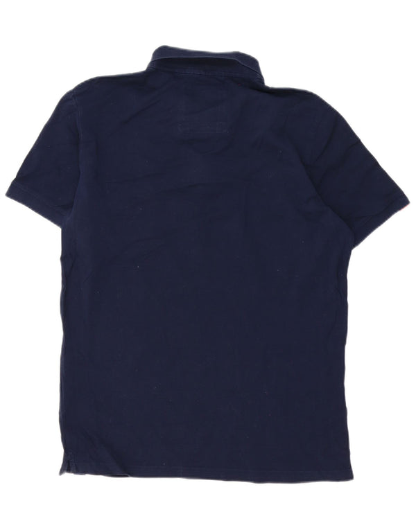 Мужская рубашка-поло Superdry XL, темно-синяя, хлопок