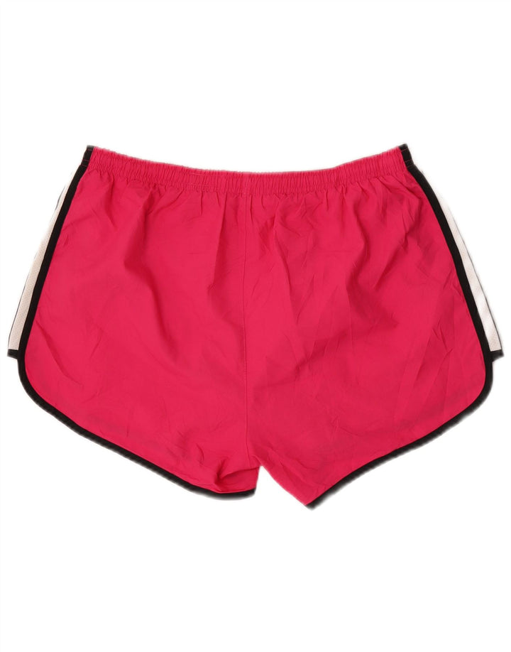 Женские спортивные шорты Nike Dri Fit, США, 8/10, средний розовый, полиэстер с цветными блоками