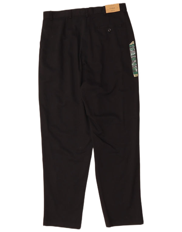 Женские брюки чинос L.L.BEAN оригинального кроя UK 16 2XL W32 L30 Темно-синие