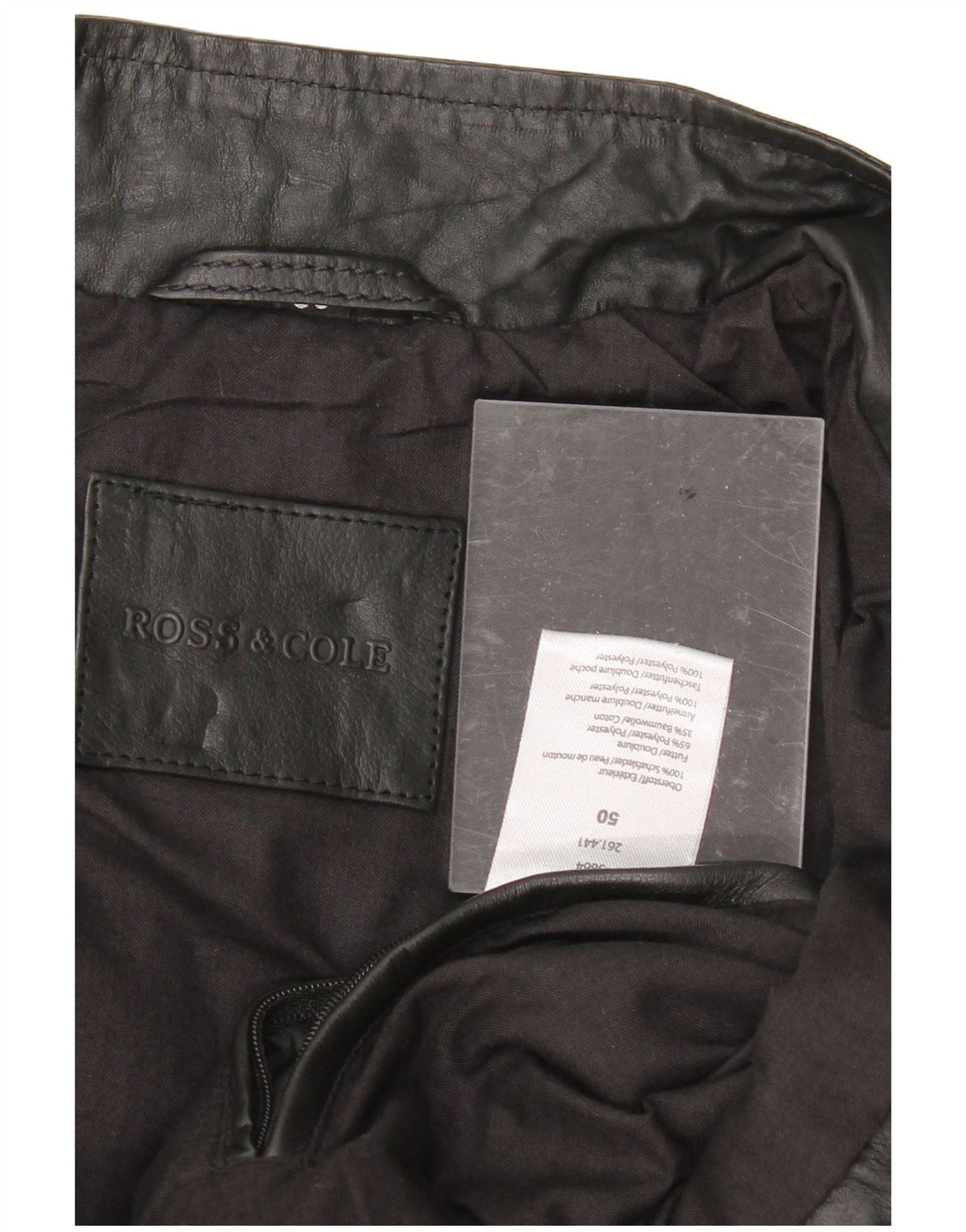 VINTAGE Mens Leather Jacket IT 50 Large Black Leather