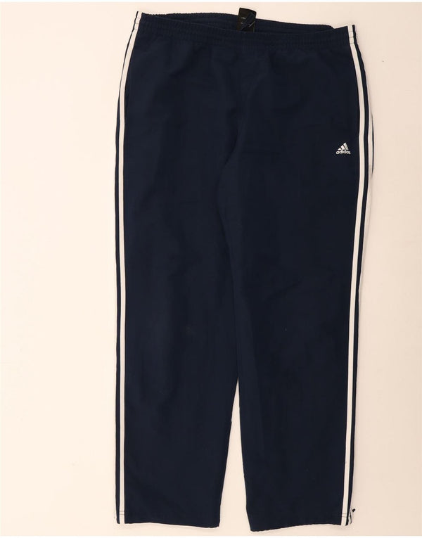 Мужские спортивные брюки Adidas Climalite XL темно-синие из полиэстера
