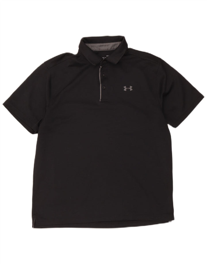 Мужская рубашка поло Under Armour, большая черная, полиэстер