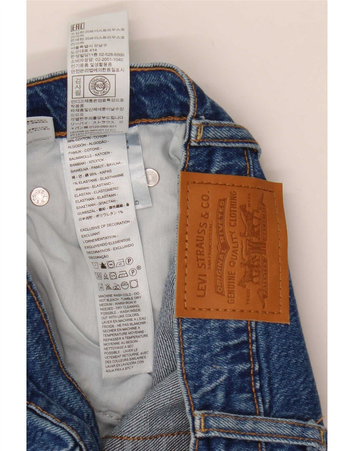 Женские прямые джинсы Levi's Ribcage W24 L29, синий хлопок