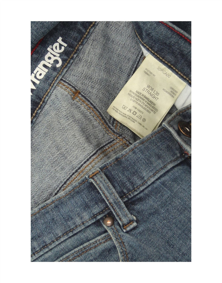 Мужские прямые джинсы Wrangler W36 L30 синие, хлопок