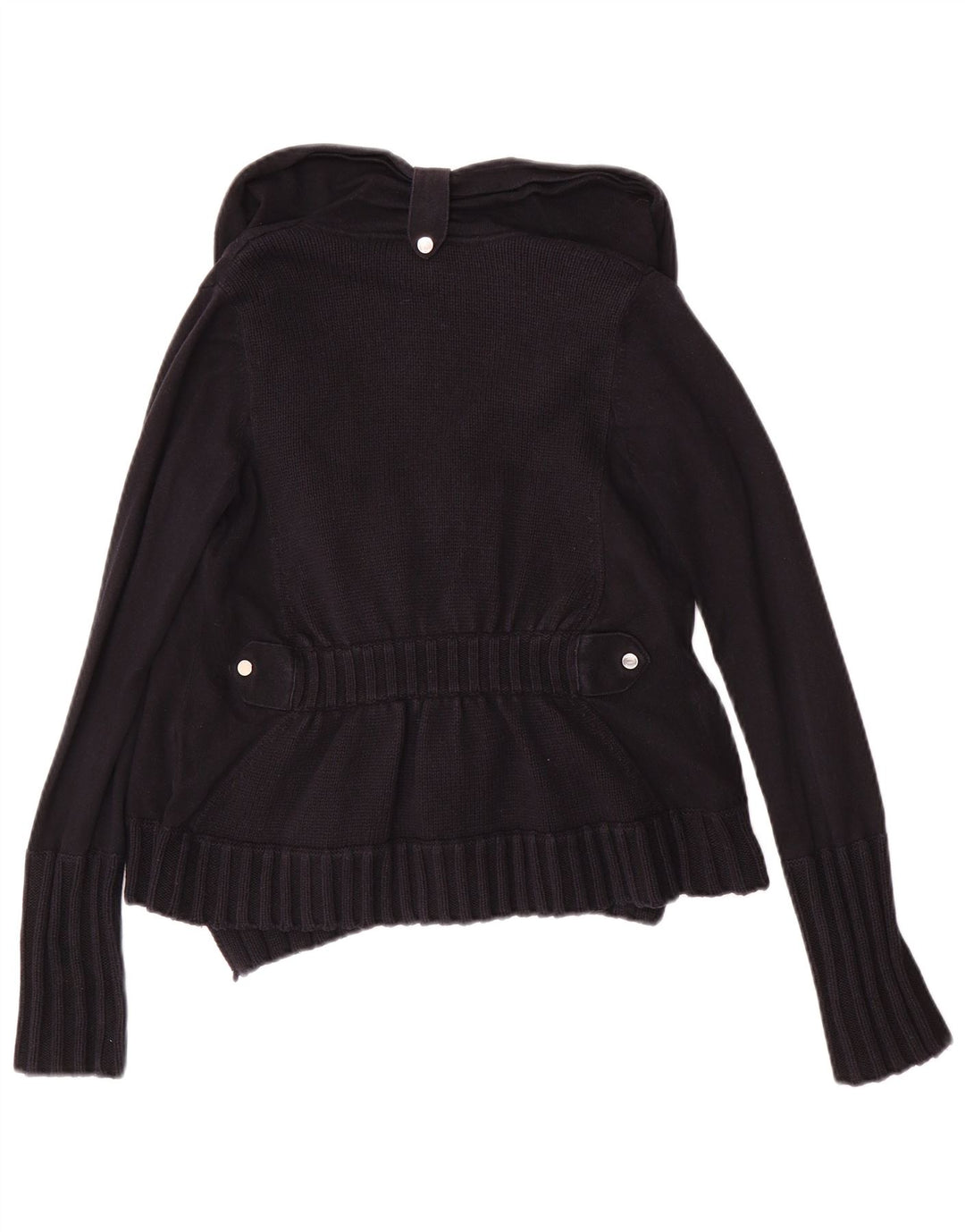 Женский открытый кардиган KAREN MILLEN UK 2 2XS, черный хлопок