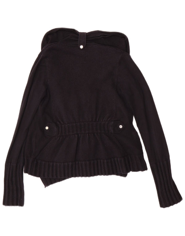 Женский открытый кардиган KAREN MILLEN UK 2 2XS, черный хлопок