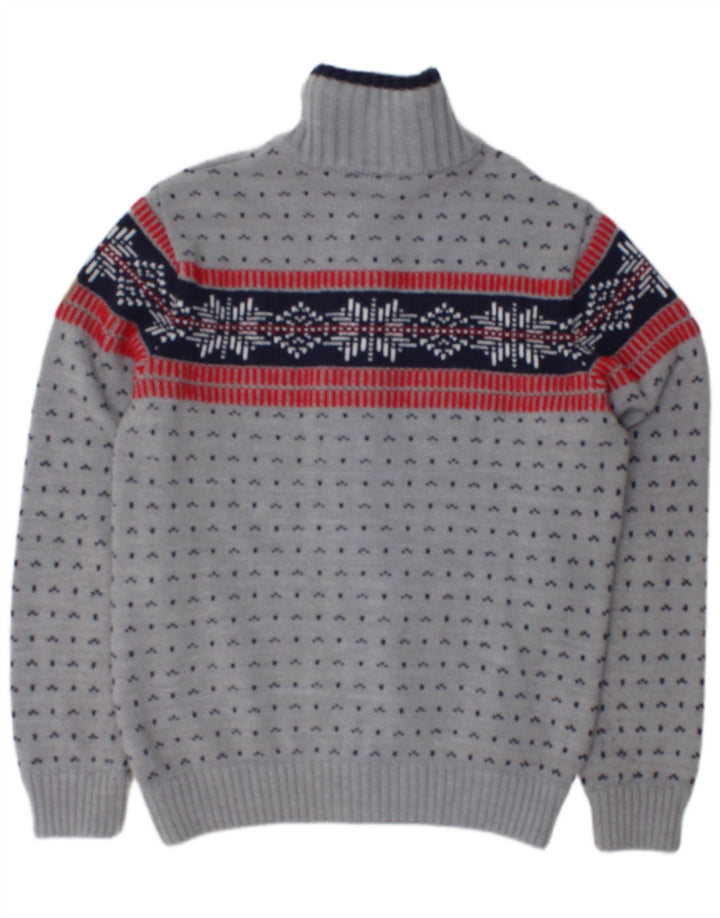 Мужской кардиган с полной молнией CMP IT 50, средний серый цвет Fair Isle, акрил