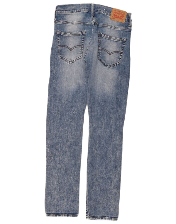 Джинсы Levi's Girls 520 с потертостями зауженного кроя 13–14 лет W28 L30, синий хлопок