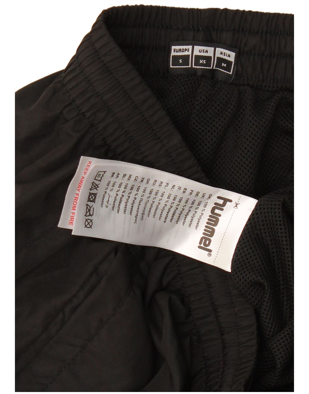 HUMMEL Мужские спортивные брюки с графическим рисунком, маленькие черные, полиэстер