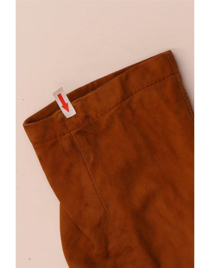 Винтажная женская замшевая куртка IT 42 Medium Brown Leather
