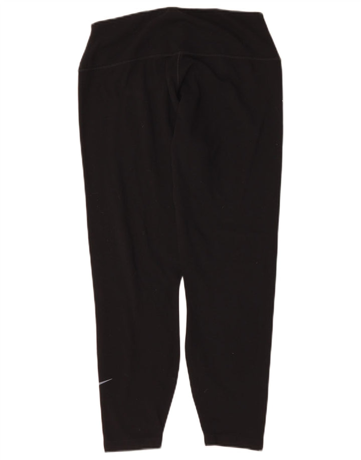 Женские леггинсы Nike Dri Fit UK 16, большие черные полиэстер