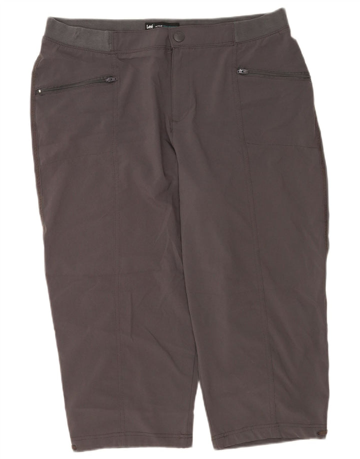 Женские капри Lee US 14 XL W34 Серый полиэстер