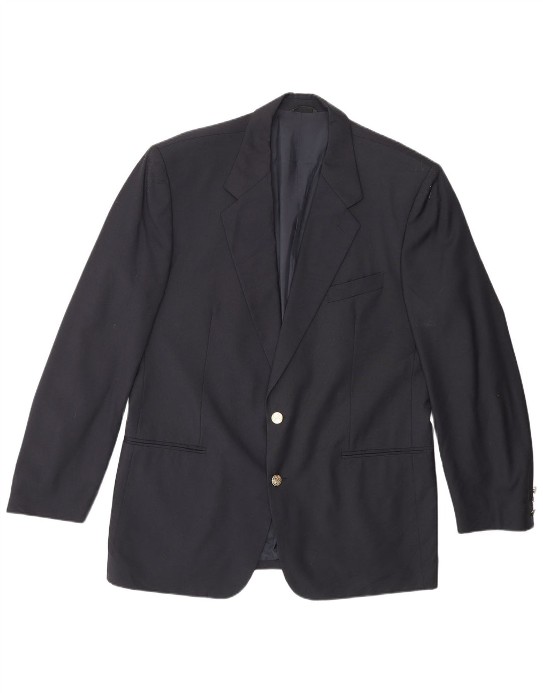 Мужской пиджак на 2 пуговицах Yves Saint Laurent IT 52 XL темно-синий, новая шерсть