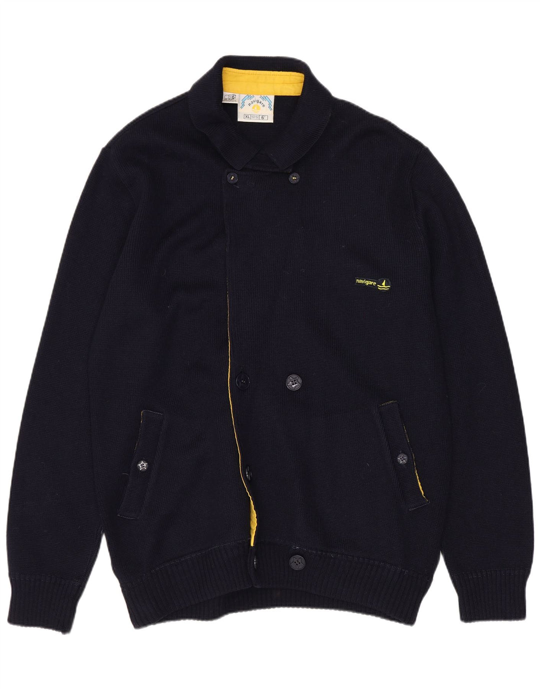 Мужской кардиган Navigare XL, темно-синий, шерсть