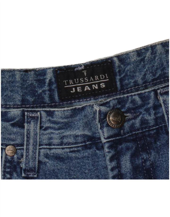Женские зауженные джинсы Trussardi W30 L29 синие