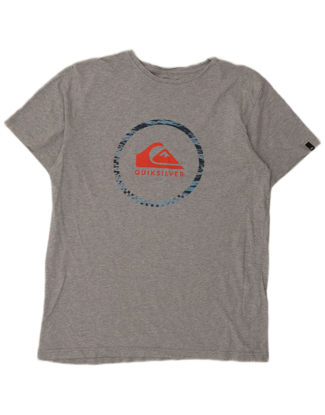 Мужская футболка с рисунком Quiksilver, большая серая