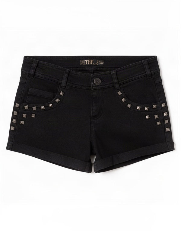 Женские джинсовые шорты Zara Trafaluc EU 36 XS W26, черный хлопок