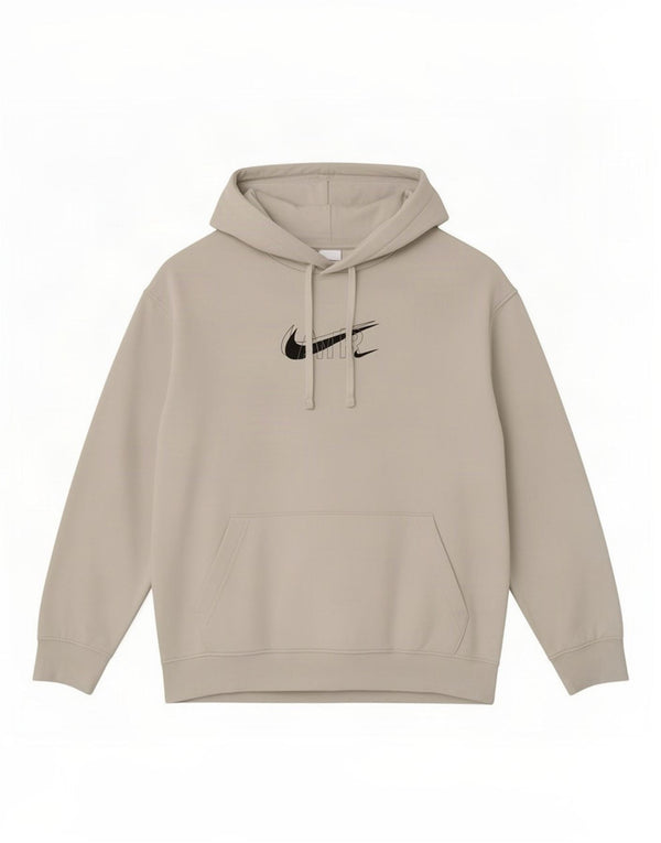 Nike Mens Graphic Hoodie Jumper XL White Cotton