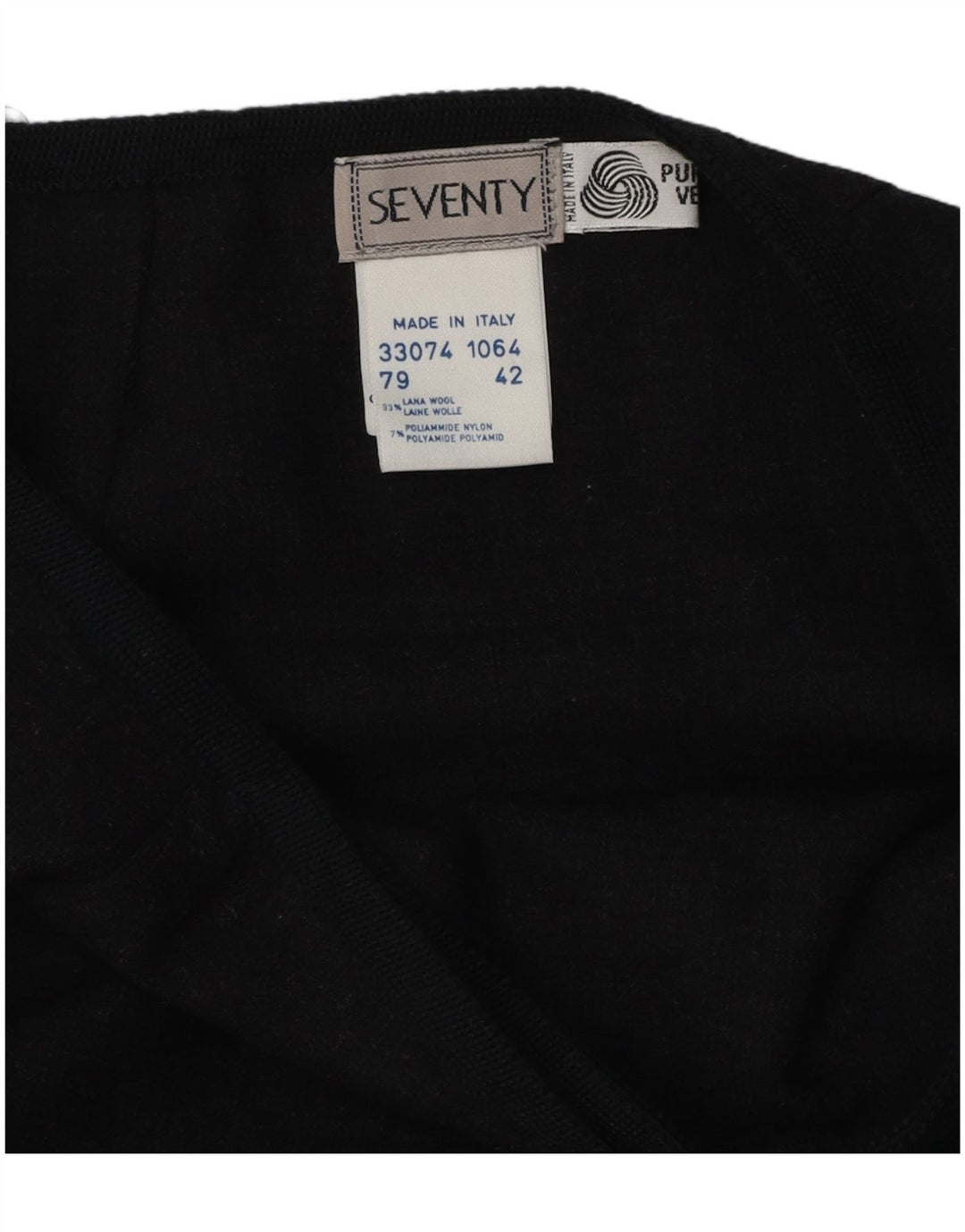 Женская юбка с запахом Seventy IT 42 Medium W26 Темно-синяя шерсть
