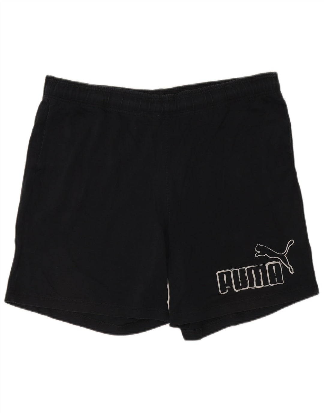 Мужские спортивные шорты Puma с рисунком XL, черные, полиэстер