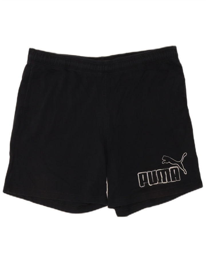Мужские спортивные шорты Puma с рисунком XL, черные, полиэстер