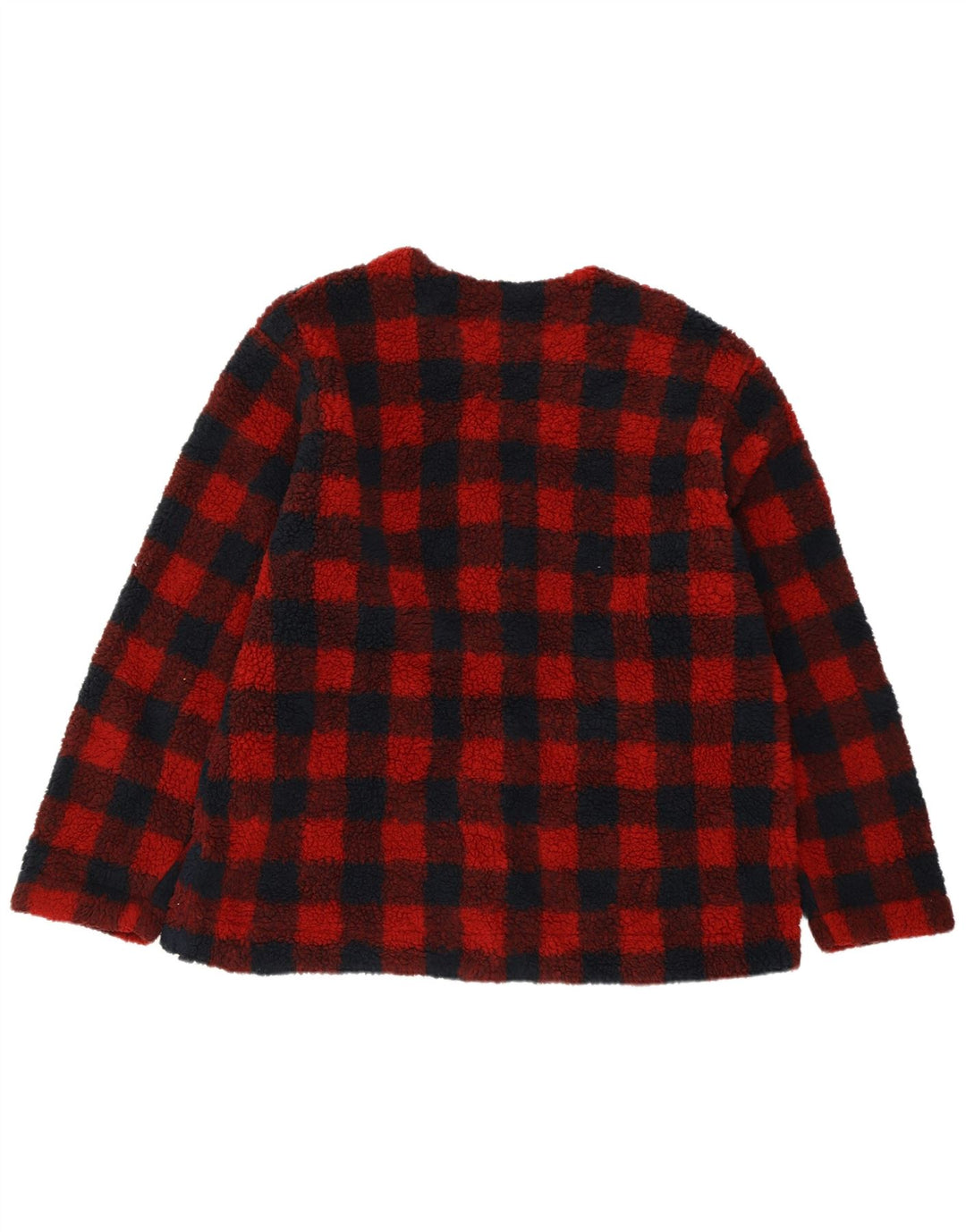 Женская флисовая куртка большого размера LEE UK 18 XL, полиэстер в красную клетку