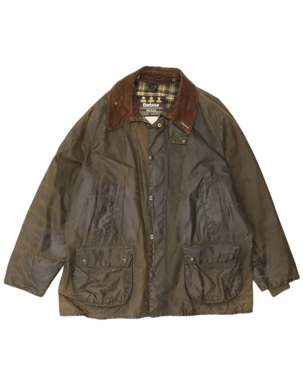 Мужская куртка Barbour Bedale из вощеного хлопка UK 46 XL цвета хаки