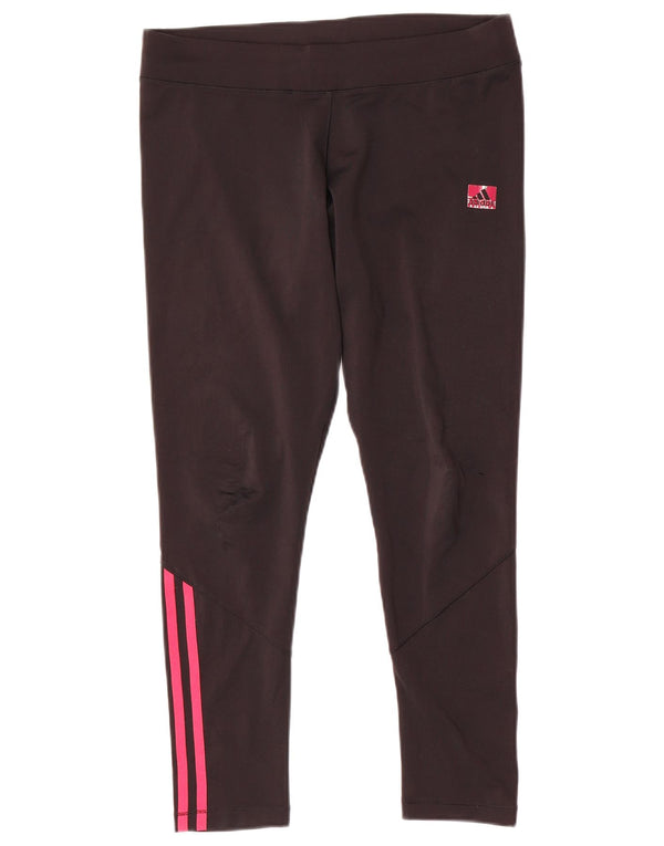 Женские леггинсы Adidas Climalite UK 18 XL, черные, полиэстер, спортивные