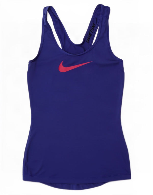 Женский жилет с графическим принтом Nike Dri Fit UK 6 XS темно-синий, полиэстер