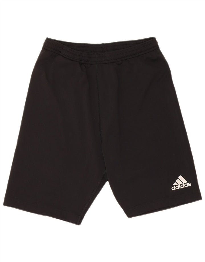 Спортивные шорты ADIDAS для мальчиков 11-12 лет, большие черные, полиэстер