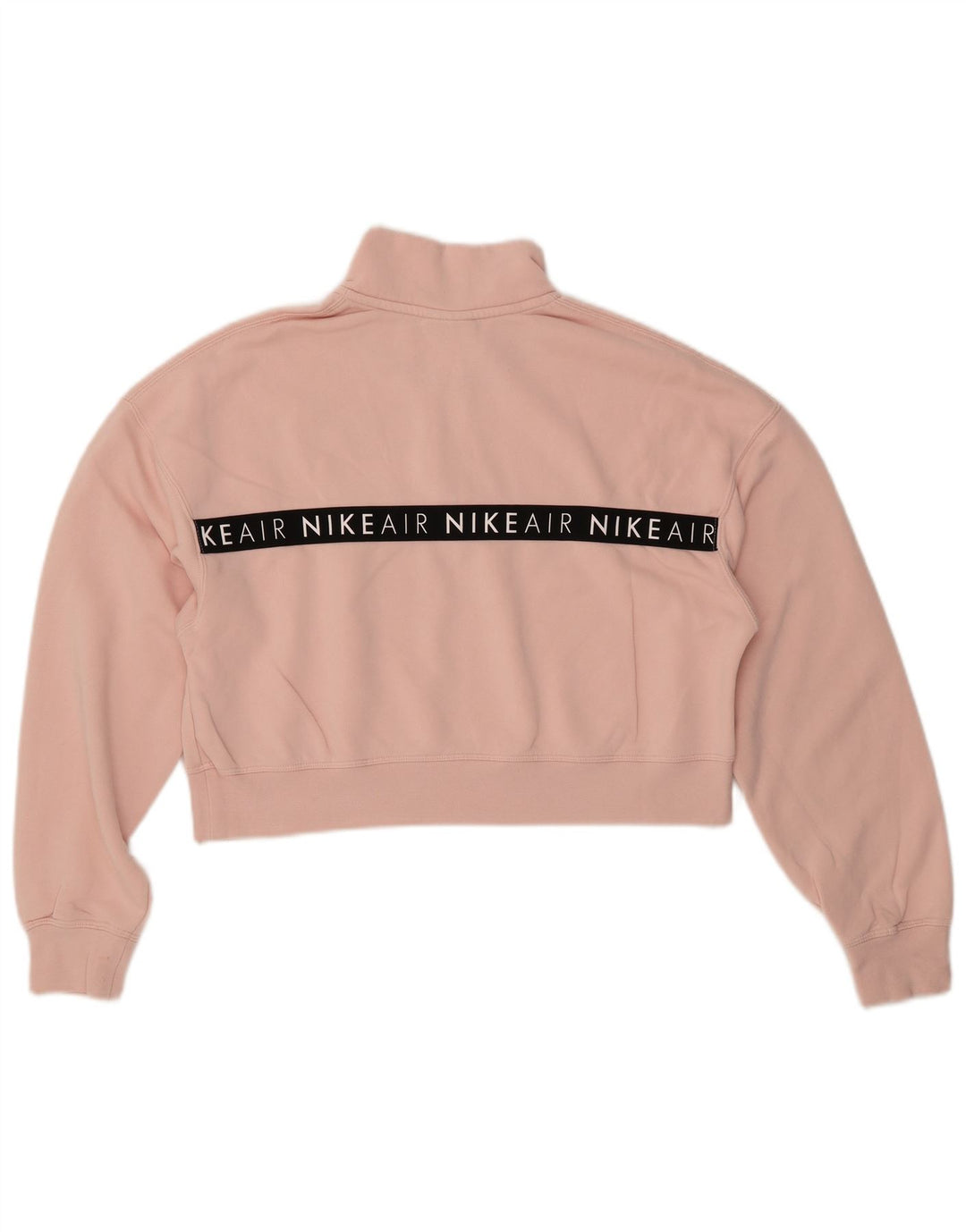 Женский укороченный свитшот с графическим рисунком NIKE UK 16, большой розовый цвет с блоками